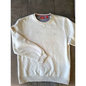 IZOD Men's Cream Crew Neck Sweater (Medium)